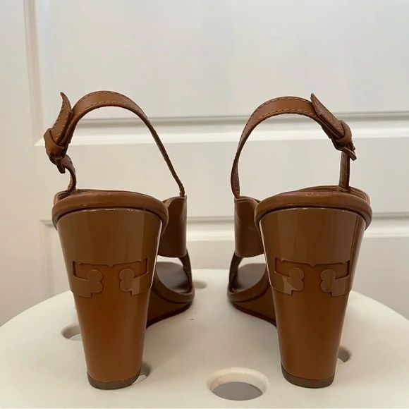 tory Burch Royal Gabrielle Crisscross Leather Sandals - Picture 6 of 8